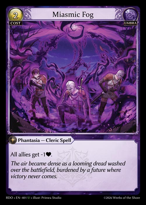 Miasmic Fog - Radiant Origins - U Umbra
