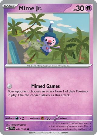 Mime Jr. - 031/091 - Paldean Fates 