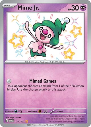 Mime Jr. - 157/091 - Paldean Fates