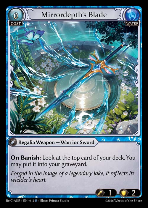 Mirrordepth’s Blade - Re:Collection Aurelian Regent - R Water