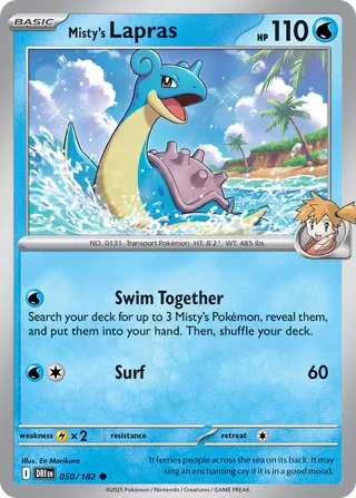 Misty's Lapras - 050/182 - Destined Rivals