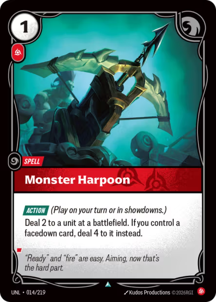 Monster Harpoon - 014/219 - U Fury