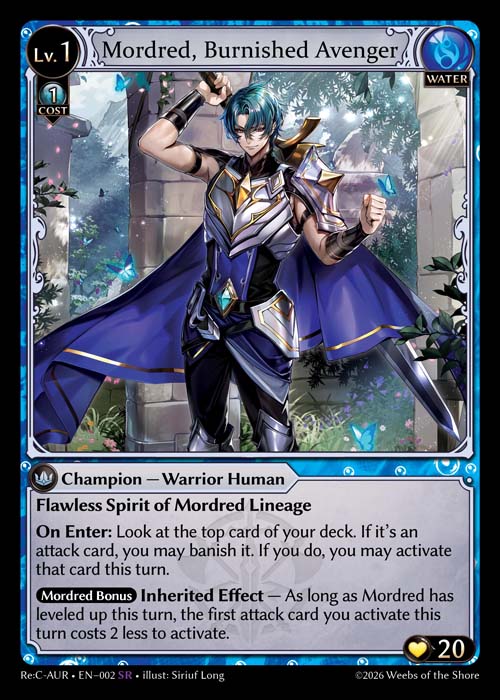 Mordred, Burnished Avenger - Re:Collection Aurelian Regent - SR Water