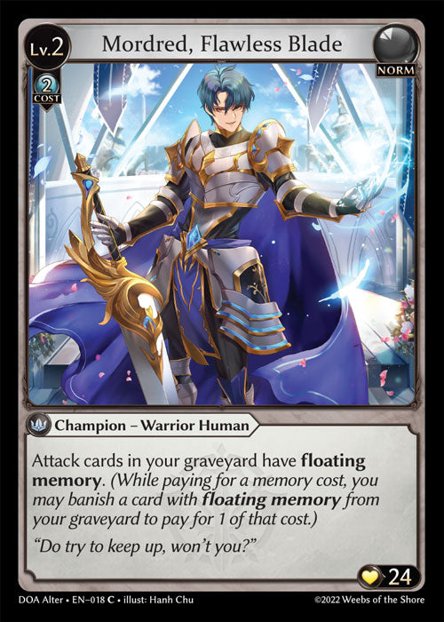 Mordred, Flawless Blade - Dawn of Ashes