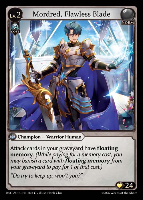 Mordred, Flawless Blade - Re:Collection Aurelian Regent - C Norm