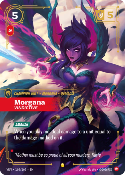 Morgana, Vindictive - 186/166 - Overnumbered