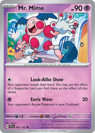 Mr. Mime - 063/162 - Temporal Forces 