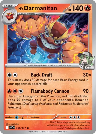 N's Darmanitan - 133/217 - Ascended Heroes