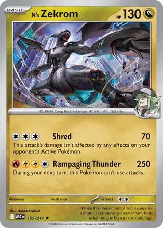 N's Zekrom - 155/217 - Ascended Heroes
