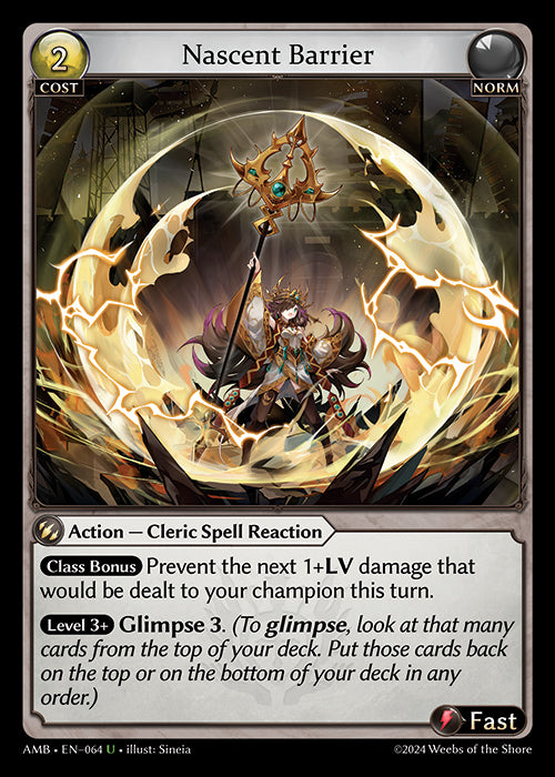 Nascent Barrier - Mortal Ambition -  U Norm