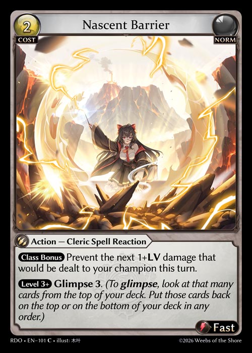 Nascent Barrier - Radiant Origins - C Norm