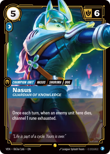 Nasus, Guardian of Knowledge - 063a/166 - R Mind - Alternative Art
