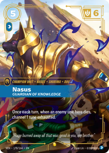 Nasus, Guardian of Knowledge - 178/166 - Overnumbered