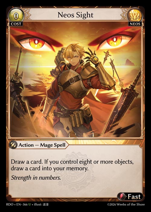 Neos Sight - Radiant Origins - U Neos