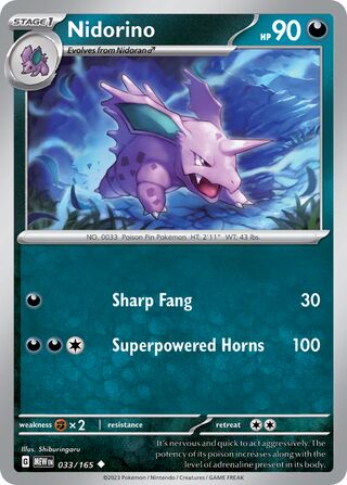 Nidorino - 033/165 - 151 