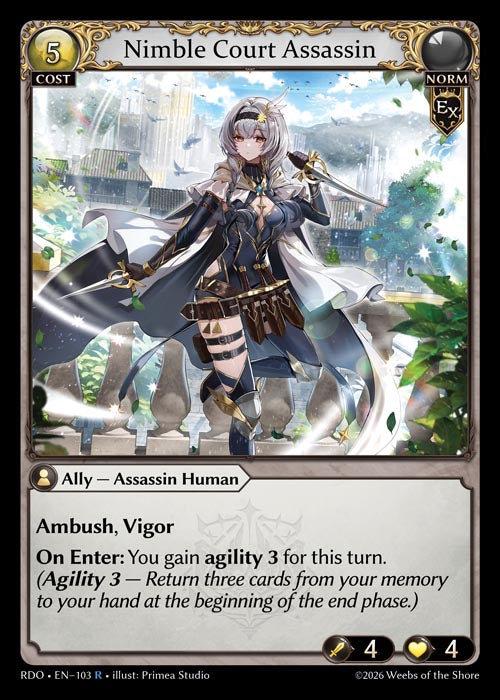 Nimble Court Assassin - Radiant Origins - R Norm