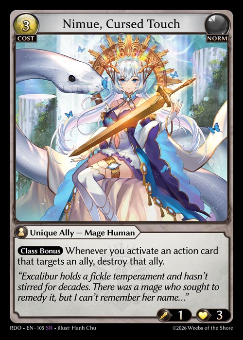 Nimue, Cursed Touch - Radiant Origins - SR Norm