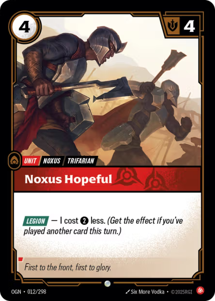 Noxus Hopeful - 012/298 - C Fury