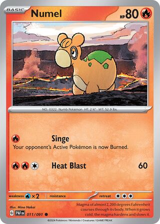 Numel - 011/091 - Paldean Fates 