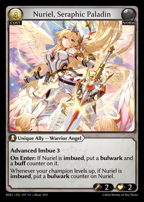 Nuriel, Seraphic Paladin - Radiant Origins - SR Norm
