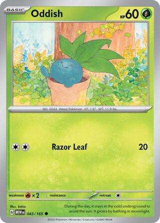 Oddish - 043/165 - 151 