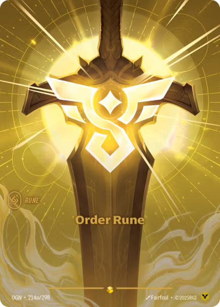 Order Rune - 214a/298 - ORG