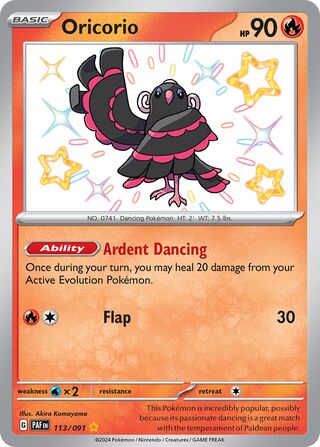 Oricorio - 113/091 - Paldean Fates
