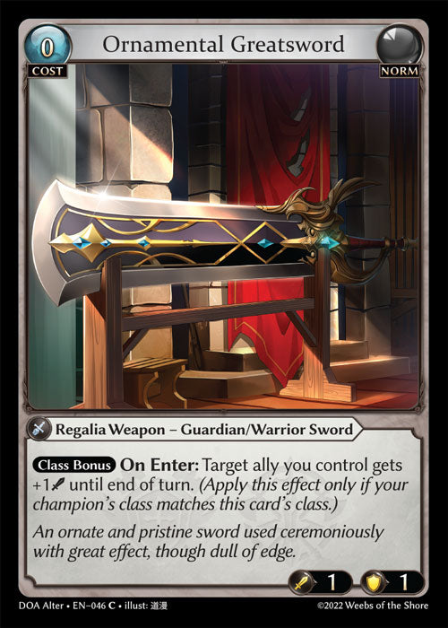 Ornamental Greatsword - Dawn of Ashes