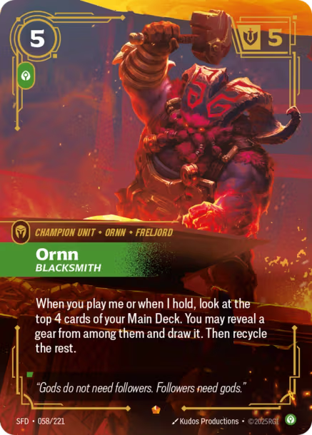 Ornn, Blacksmith - 058/221 - Epic Calm