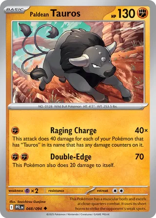 Paldean Tauros - 048/094 - Phantasmal Flames