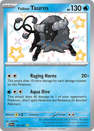Paldean Tauros - 120/091 - Paldean Fates