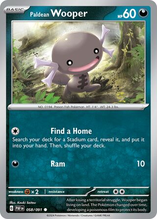 Paldean Wooper - 058/091 - Paldean Fates 