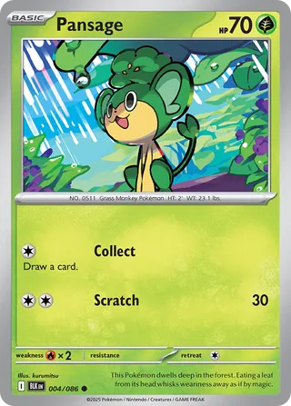 Pansage - 004/191 - Black Bolt