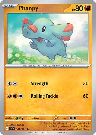 Phanpy - 048/091 - Paldean Fates 