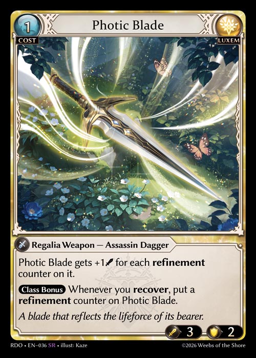 Photic Blade - Radiant Origins - SR Luxem