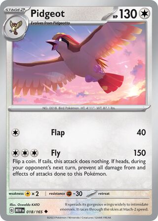 Pidgeot - 018/165 - 151 