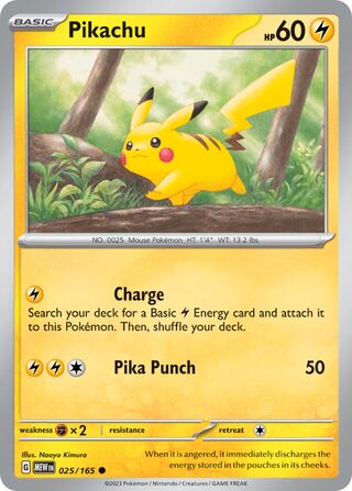 Pikachu - 025/165 - 151 