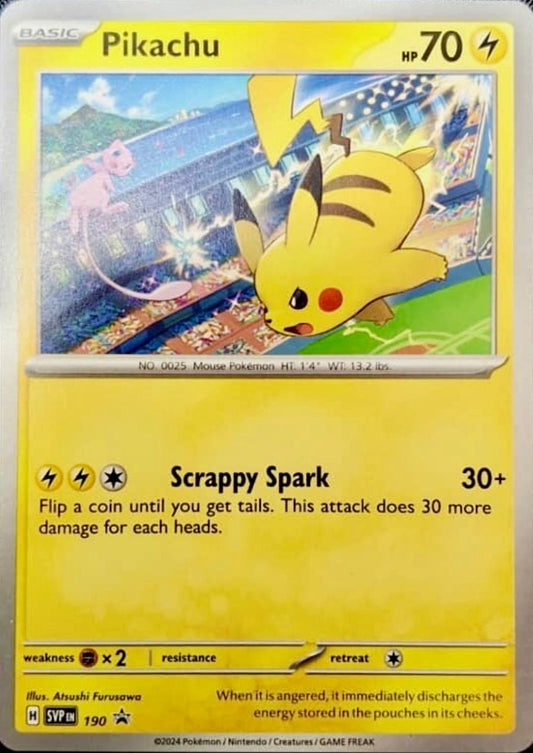 Pikachu(No Stamp) - 190 - Scarlet & Violet Promos
