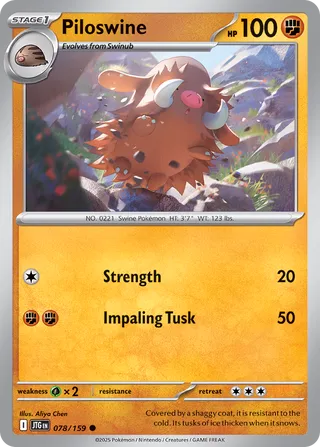 Piloswine - 078/159 - Journey Together