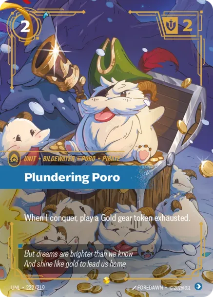 Plundering Poro - 222/219 - Overnumbered