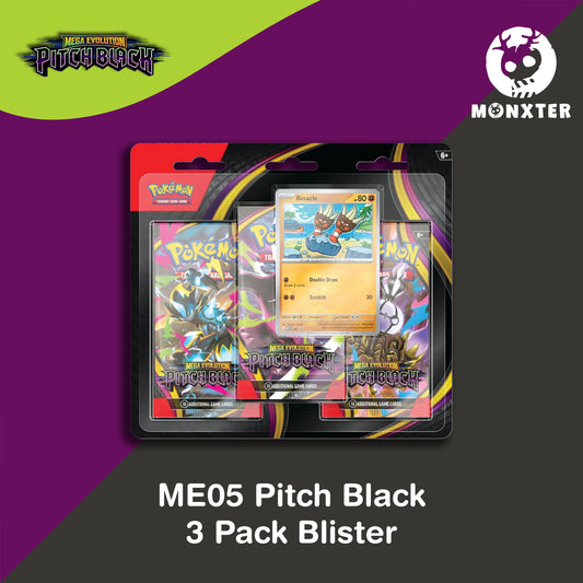 Pokémon TCG - ME05 Pitch Black 3 Pack Blister
