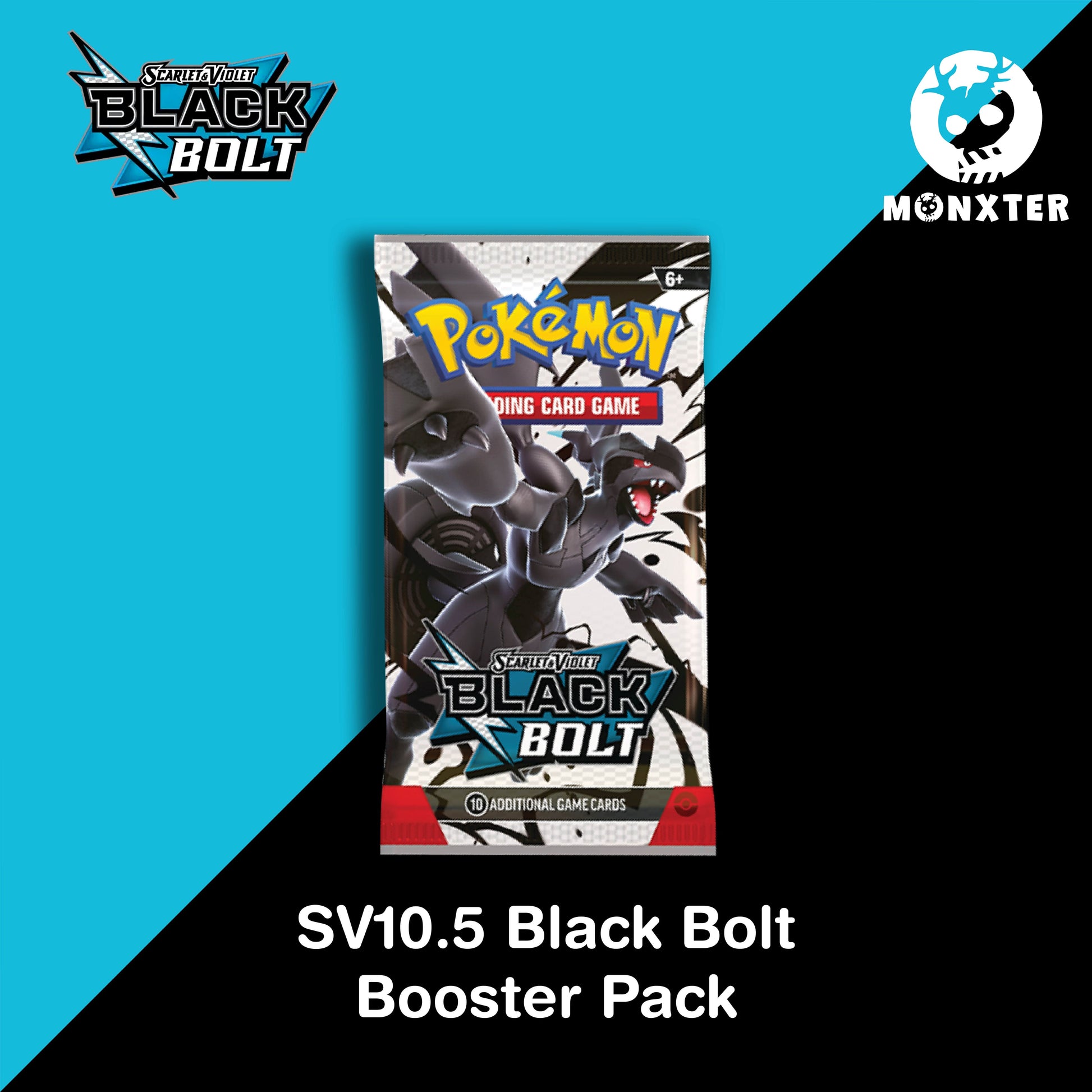 sv black bolt booster box Pokémon TCG: Scarlet & Violet SV10.5 Black Bolt Booster Pack – Desk Monxter