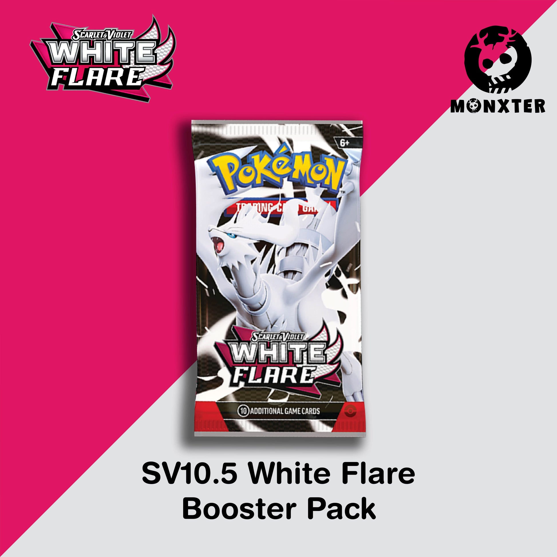 Pokmon TCG: Scarlet & Violet SV10.5 White Flare Booster Pack Desk Monxter Pokmon TCG: Scarlet & Violet SV10.5 White Flare Booster Pack Desk Monxter