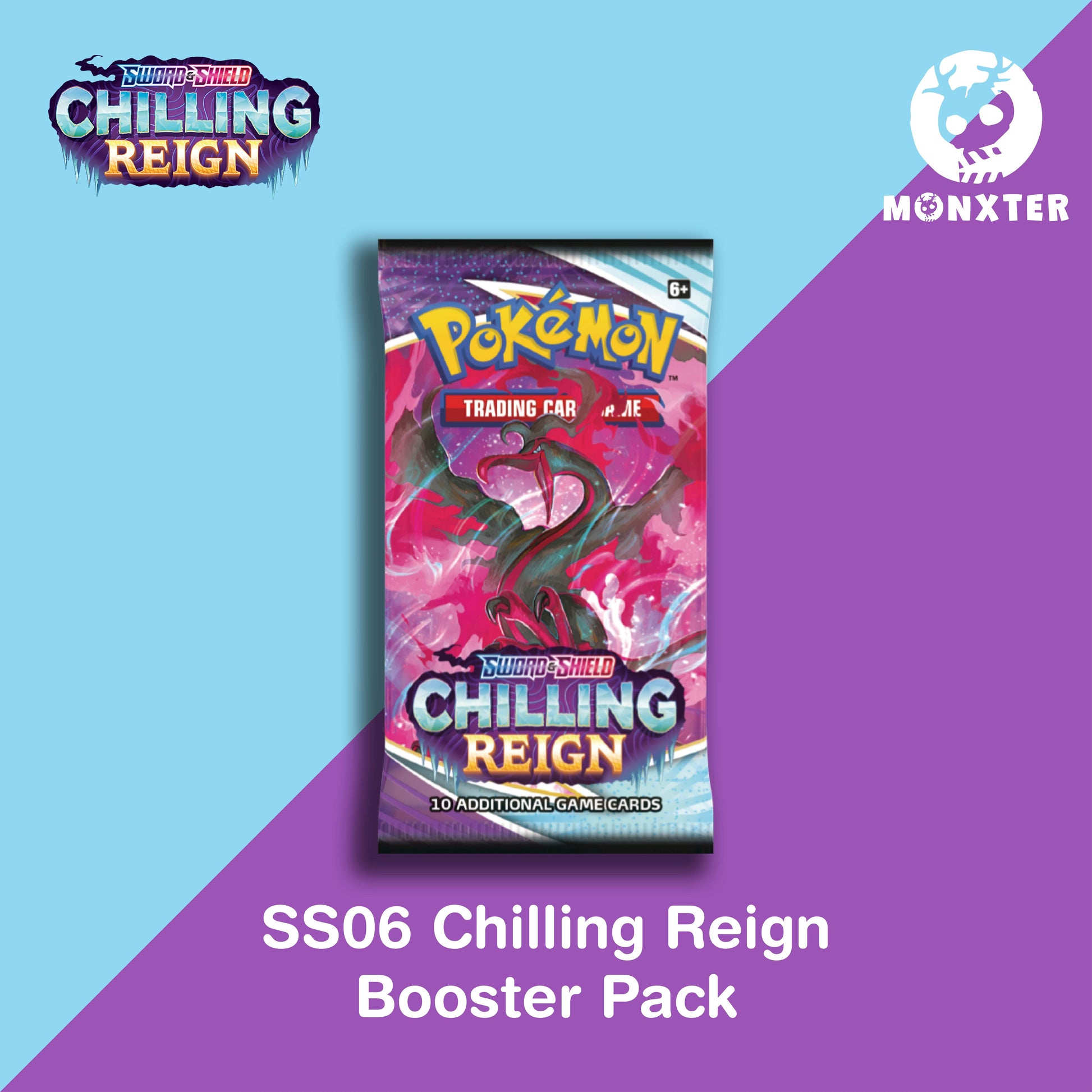 Pokmon TCG: Sword & Shield SS06 Chilling Reign Booster Pack Desk Monxter Pokmon TCG: Sword & Shield SS06 Chilling Reign Booster Pack Desk Monxter
