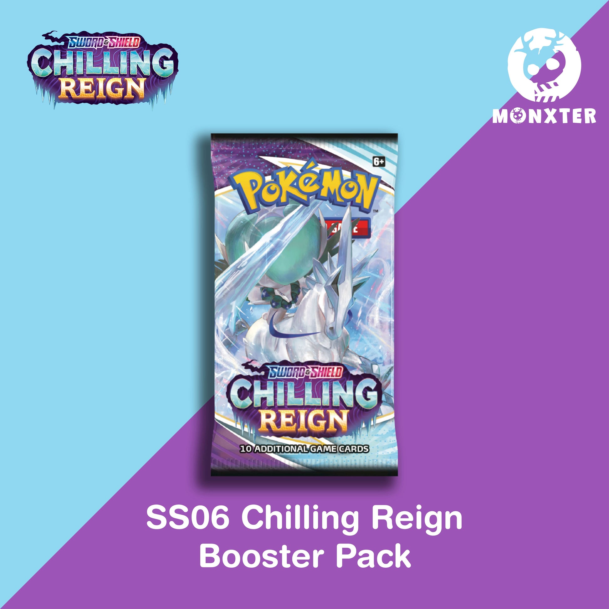 Pokmon TCG: Sword & Shield SS06 Chilling Reign Booster Pack Desk Monxter Pokmon TCG: Sword & Shield SS06 Chilling Reign Booster Pack Desk Monxter