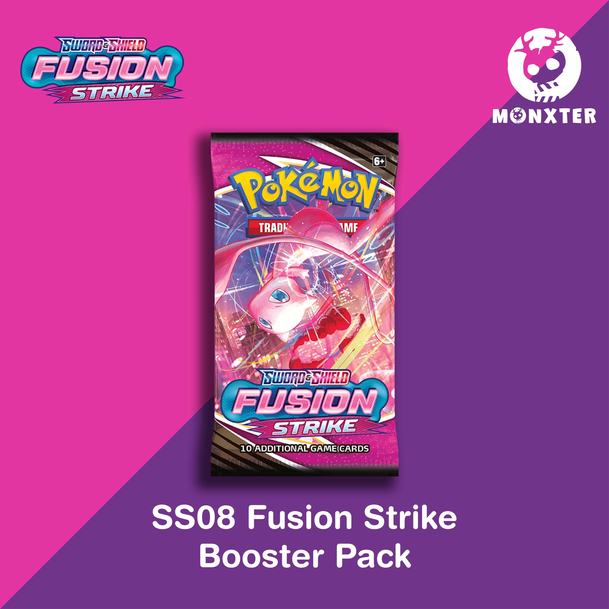 Pokmon TCG: Sword & Shield SS08 Fusion Strike Booster Pack Desk Monxter Pokmon TCG: Sword & Shield SS08 Fusion Strike Booster Pack Desk Monxter