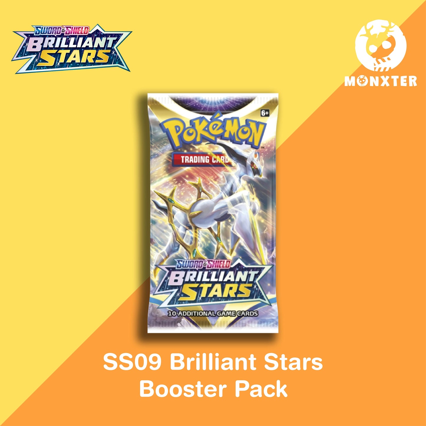 Pokmon TCG: Sword & Shield SS09 Brilliant Stars Booster Pack Desk Monxter Pokmon TCG: Sword & Shield SS09 Brilliant Stars Booster Pack Desk Monxter