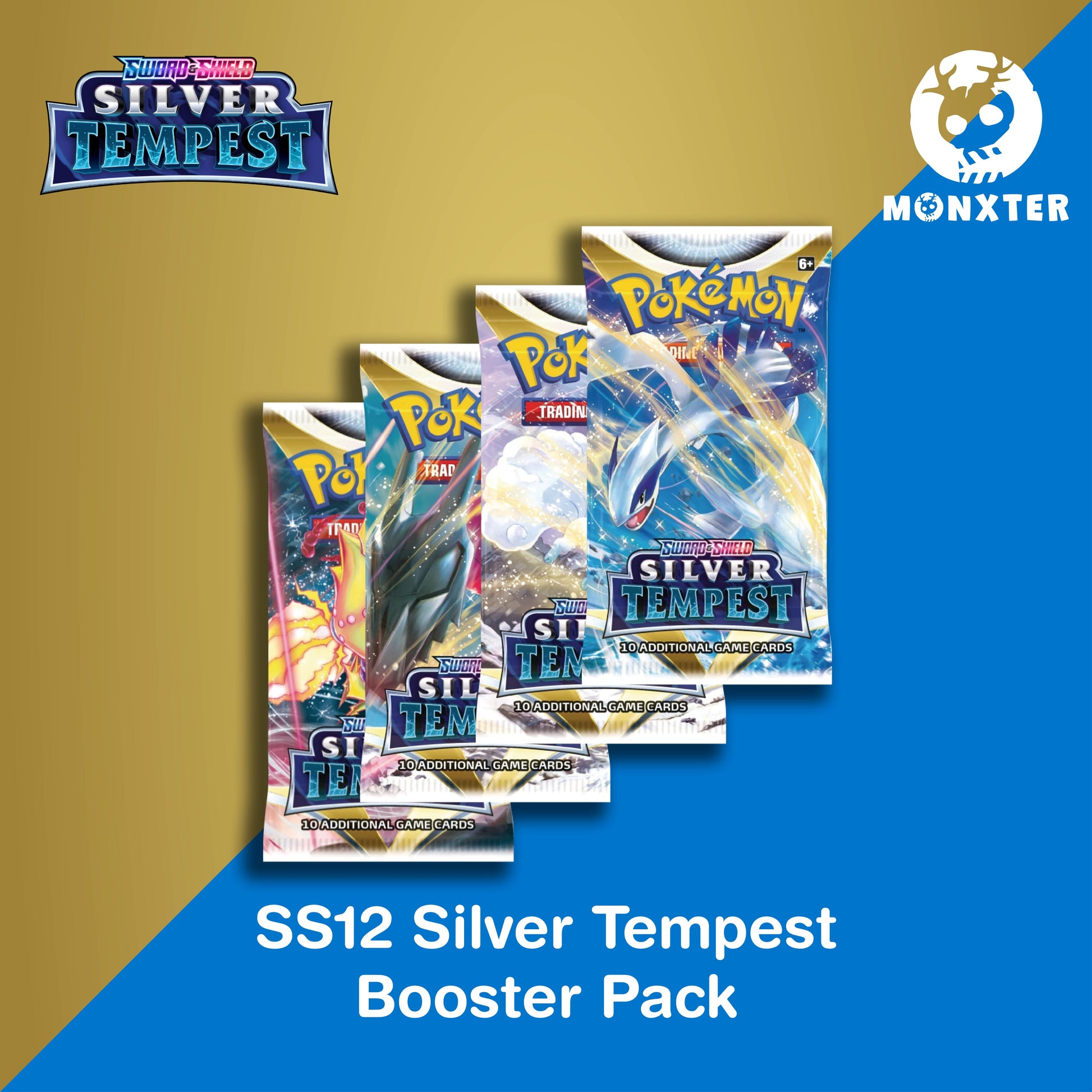 Pokmon TCG: Sword & Shield SS12 Silver Tempest Booster Pack Desk Monxter Pokmon TCG: Sword & Shield SS12 Silver Tempest Booster Pack Desk Monxter