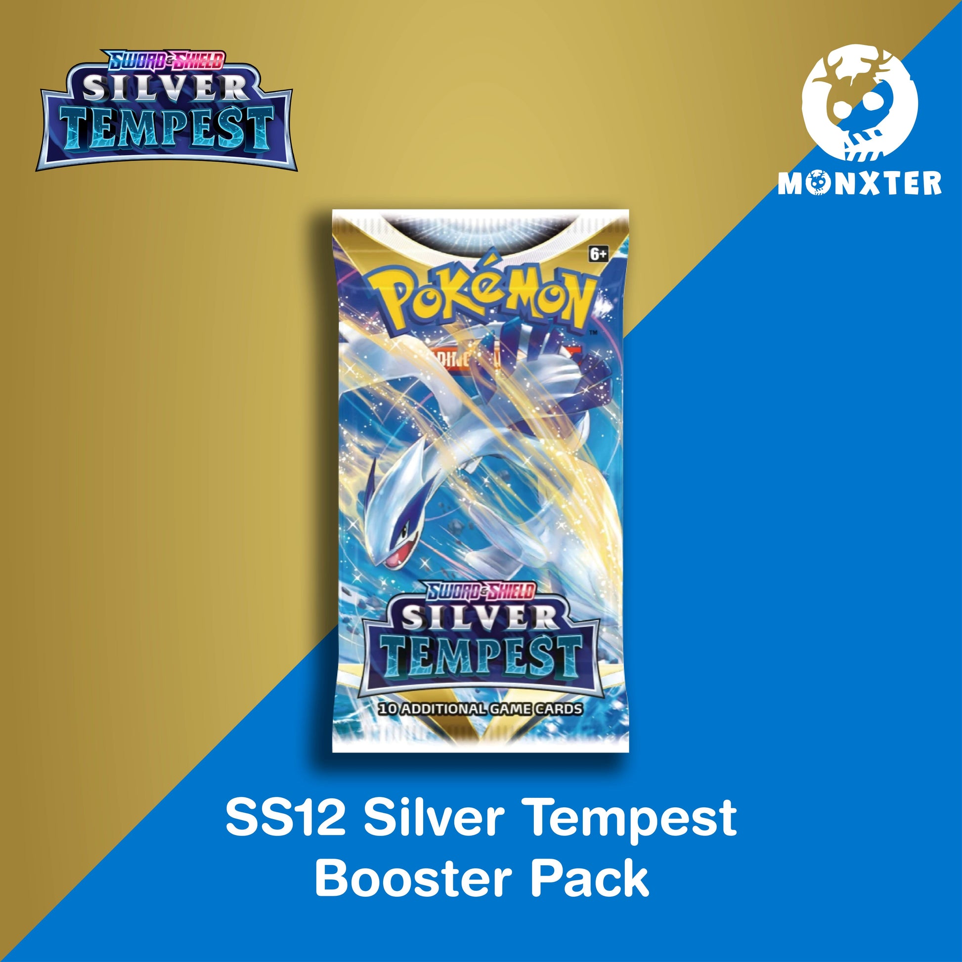 Pokmon TCG: Sword & Shield SS12 Silver Tempest Booster Pack Desk Monxter Pokmon TCG: Sword & Shield SS12 Silver Tempest Booster Pack Desk Monxter