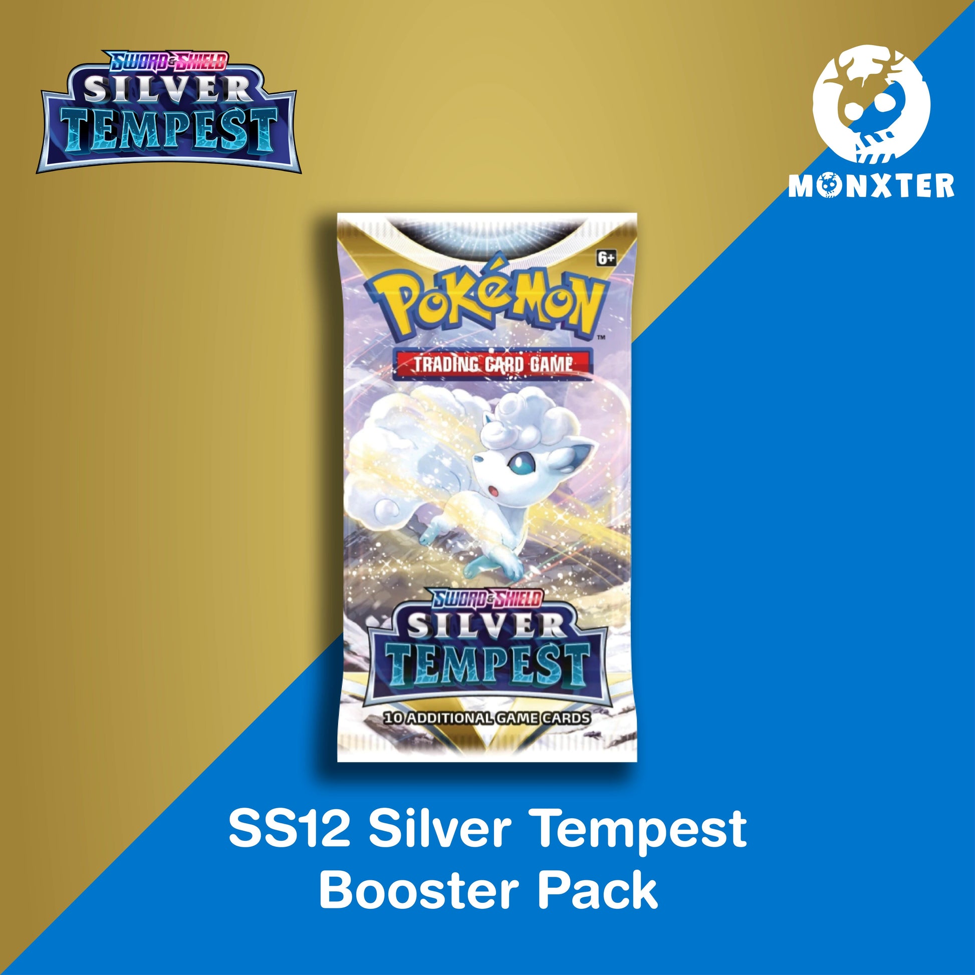 Pokmon TCG: Sword & Shield SS12 Silver Tempest Booster Pack Desk Monxter Pokmon TCG: Sword & Shield SS12 Silver Tempest Booster Pack Desk Monxter